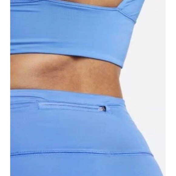 $56 Nike Essential High Waist Swim Bottoms Pacific Blue Size Medium Running Jog - Picture 3 of 13